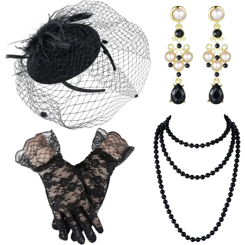 tea party hat and gloves set - TikTok Shop display picture 2