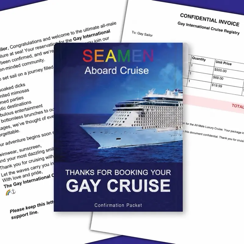 Gay Cruise Prank Mailer