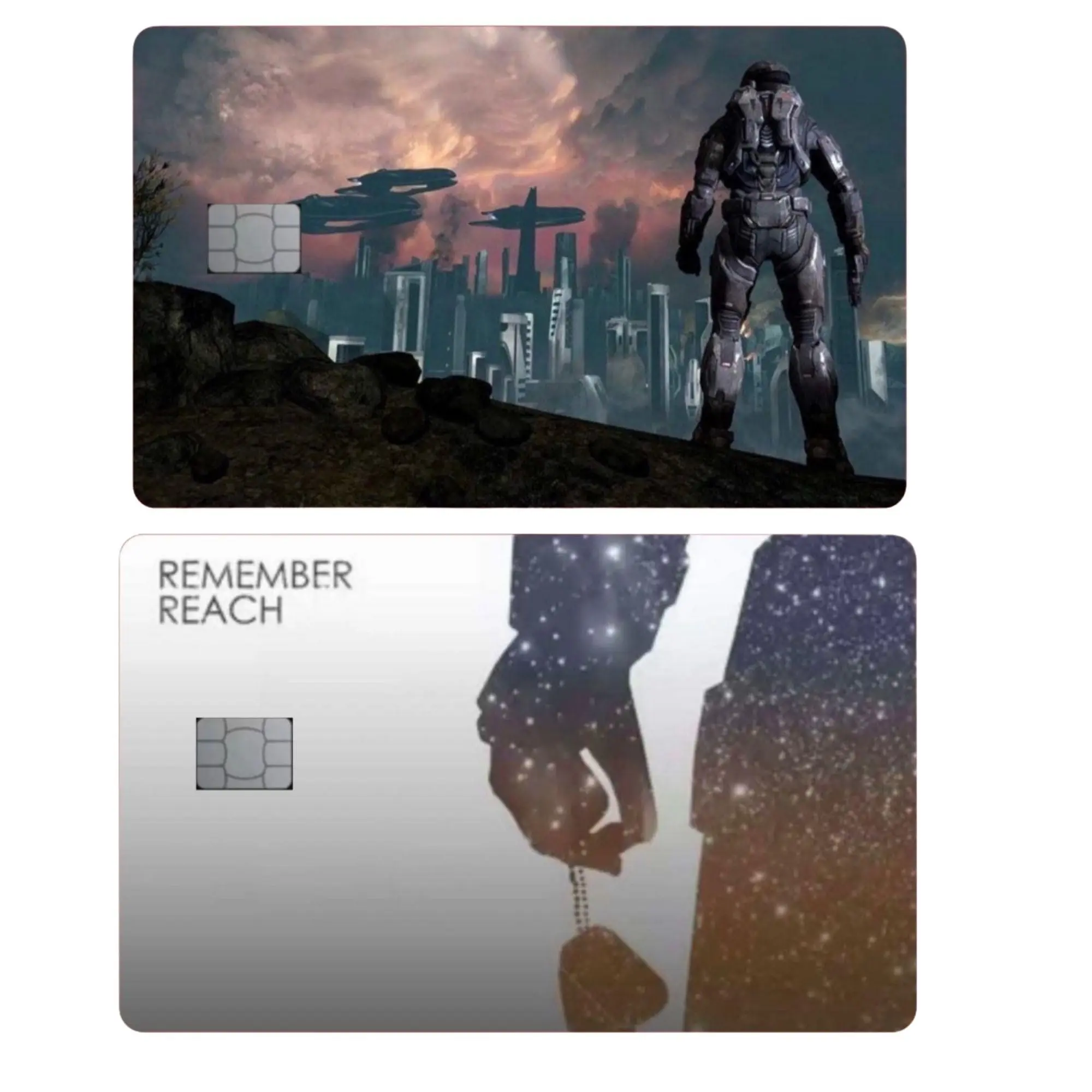 Remember Reach Card Skin Video Game Inspired Waterproof, Durable, Fits Most Debit & Credit Cards