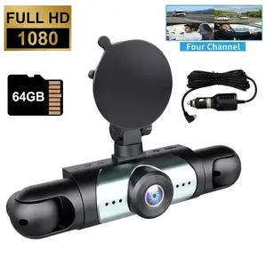 4 Channel  Car Dash Cam,  Plug and Play（No battery）1080P Car DVR ，3.16 Inch， Car DVR Hd Screen Front Rear Left And Right dashcam