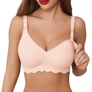 Nursing Bras for Breastfeeding Seamless Ultra Comfort Maternity Bra Natural Shape Pregnancy Sleep Bralette