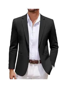 COOFANDY Men's Blazer Casual Knit Blazer Two Button Lightweight Sport Coats Suit Jacket