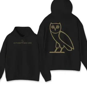 Exclusiv3 Ovo Hoodie, By Drake Unisex Classic Cotton Casual Hoodie, Trending Unisex Graphic Hoodie For Men and Women, Casual Outfit, Comfortable Menswear & Womenswear Top, Nov6