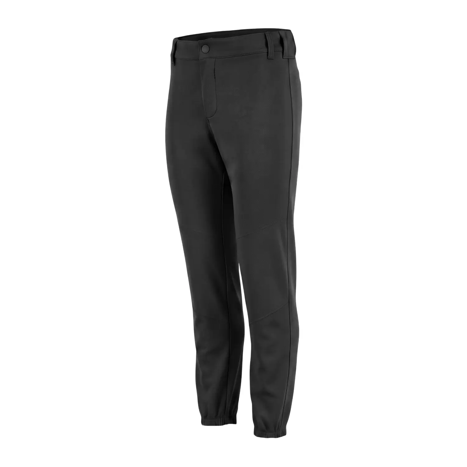 Penveer Pull-Up Youth Baseball Pants, Quarter Open Fly Boys Baseball Pants with Durable Snap & Elastic Bottom, T Ball Pants (Black) Athletic Outfits Sporty Style Clothes