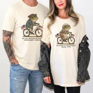 4th of July Matching Couple Shirts 2XL-4XL