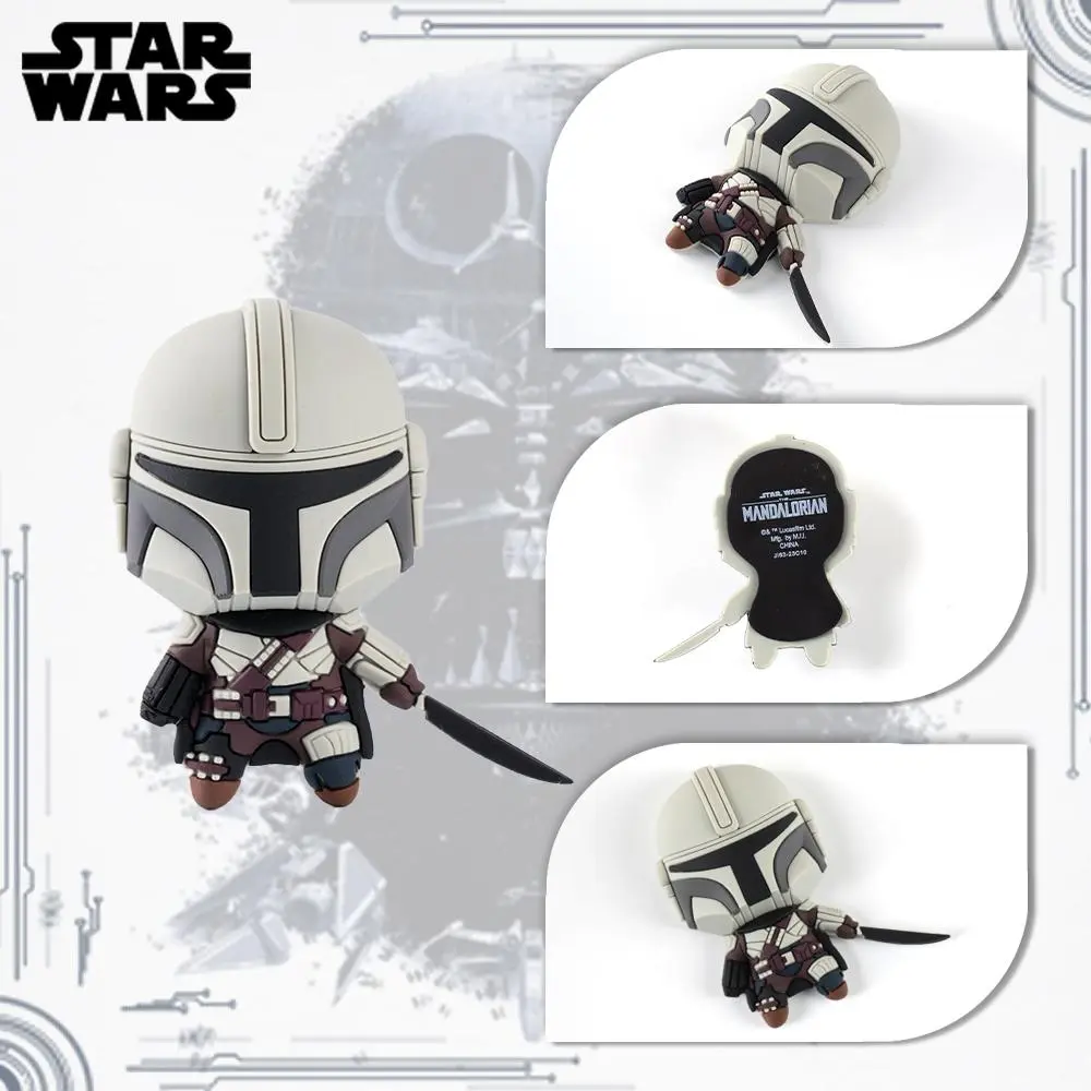 1PC Star Wars Officially Licensed Fine Star Wars Mando with Darksaber 3D Foam Magnet Powerful Adsorption Decoration Create Star Wars Space Inspire Fans to Love 3D Foam with Magnet Home Decoration Office Accents Christmas
