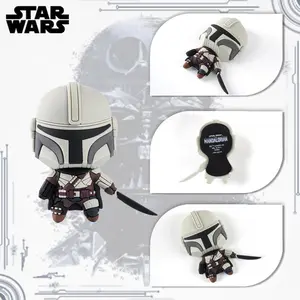 1PC Star Wars Officially Licensed Fine Star Wars Mando with Darksaber 3D Foam Magnet Powerful Adsorption Decoration Create Star Wars Space Inspire Fans to Love 3D Foam with Magnet Home Decoration Office Accents Christmas