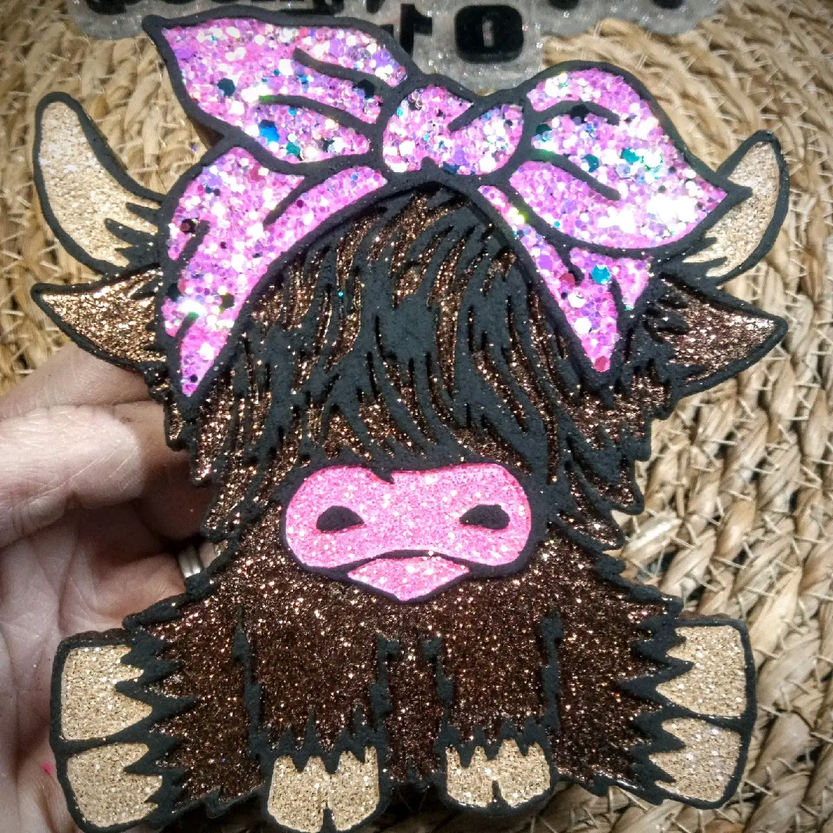 Girly Highland Freshie | Cow | Car Air Freshener