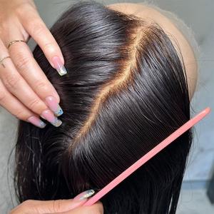 Bling Hair Straight 360 Full Lace Wigs Human Hair 13x4 Transparent Swiss Lace Frontal Wigs 19A Remy Human Hair Long Silky Straight Wigs with Baby Hair Beginner Friendly 180% Density for Black Women Natural Hairline #SummerVibes