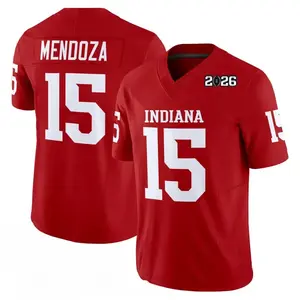 Indiana Inspired Championship Football Jersey Mendoza 15 – 2026 Title Season Game Day Shirt College Fan Victory Apparel San Francisco Team Colors Full Logo Print Comfortable Breathable Fabric