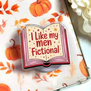 Girly Bookish Bundle Phone Grip, Book Lover Quote Grip, BookTok Girlie Accessory, Trendy Reader Phone Holder, Book Nerd Gift