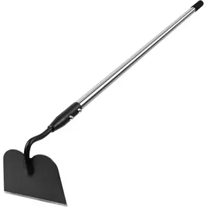 Garden Hoe, Long Handle Hoe Garden Tool with Non-Slip Soft Grip, 56-Inch Stainless Steel Handle, Heavy Duty Hoe with Durable Blade, for Digging Loosening Weeding Planting