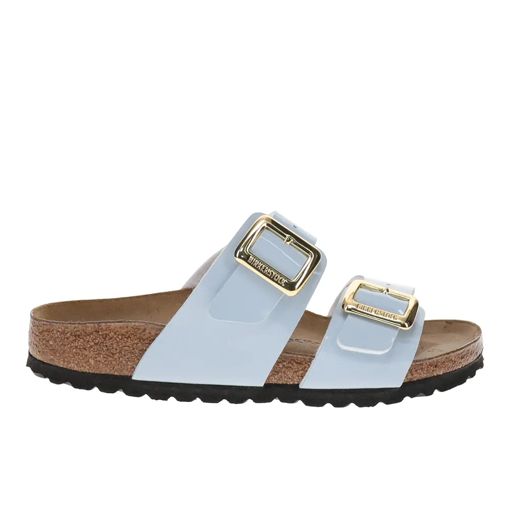 BIRKENSTOCK Womens Sydney Luxe Buckle Casual Sandals Casual - Blue BIRKENSTOCK Womens Sydney Luxe Buckle Casual Sandals Casual - Blue