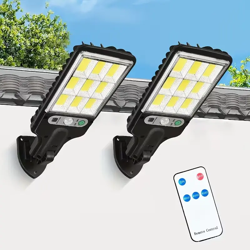 Solar Smart Motion Sensor Security Lights (2/4-Pack), Durable Plastic Water-Resistant Auto On/Off Outdoor LED Lights with 3 Customizable Lighting Modes, Specialty Kitchen Decor Accessory, Solar Smart Light