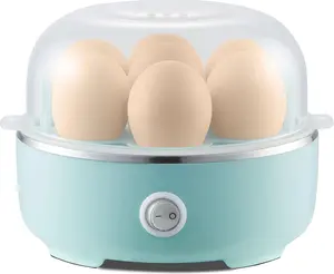 New Deal - Easy Egg Cooker Electric 7-Egg Capacity, Soft, Medium, Hard-Boiled Egg Cooker with Auto Shut-Off, Measuring Cup Included, BPA Free, Retro Mint