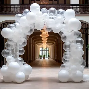 90pcs 18/12/10/5 Inch Clear Balloons Set,Transparent Balloon, Can Be Used As Balloon Garland Arch, Perfect for Birthday Party, Wedding, Engagement, Graduation Party, Baby Shower, Anniversary, Holiday Celebration, Party Supplies