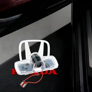 2pcs High-Definition LED Car Door Light Projector with Glass Lens for Honda Accord Spirior Odyssey Elysion CR-Z Crosstour Pilot High Brightness Easy Installation