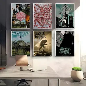 Band P-Pierce The-V-Veil Poster HD Waterproof Art Poster for Home, Bar & Café Decor | Fade-Resistant, Non-Sticky, Vibrant DIY Wall Print Perfect Decorative Poster for Office & Living Room