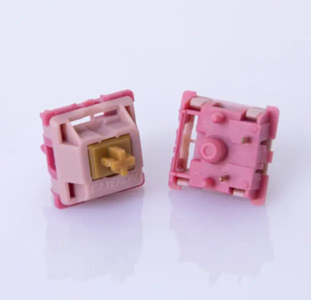 GATERON Mountain-Top Fast Travel Linear Switch 40gf 1.2mm Pre-travel 3.4mm Total Travel POM Stem Nylon Top & Bottom Housing 22mm Double-stage Spring Pre-lubed 5-Pin