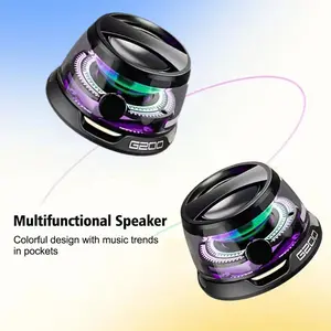 Mini Magnetic Wireless Bluetooth Speaker, Portable Design, Premium Sound Quality, TWS Stereo Sync, 7H Battery Life, Great for Outdoor Camping & Travel