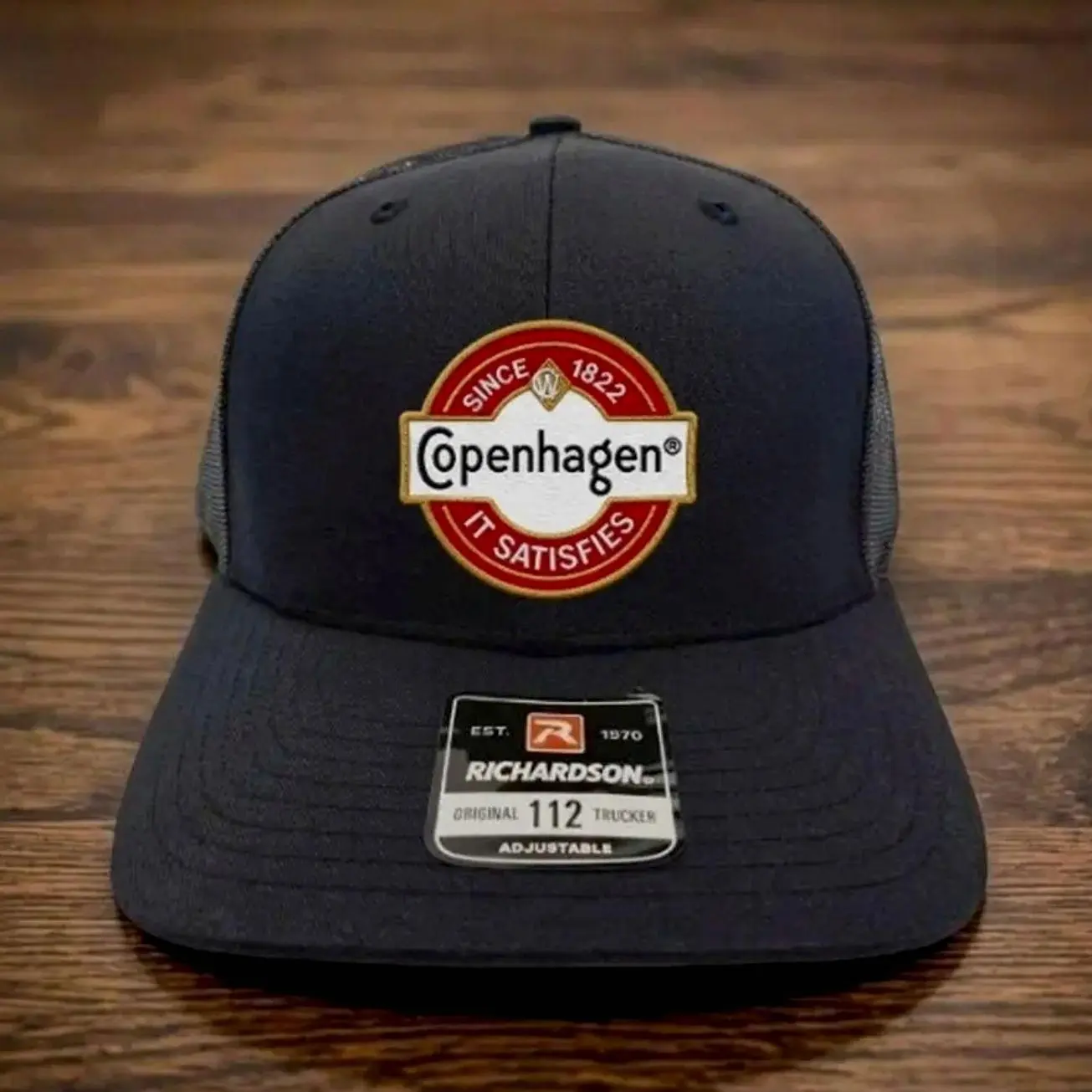 Copenhagen Trucker Hat, Copenhagen Patch Snapback Cap, Richardson 168 Mesh Trucker Hat and Partying Vintage Gift For Him and Adjustable Fit for Men and Women