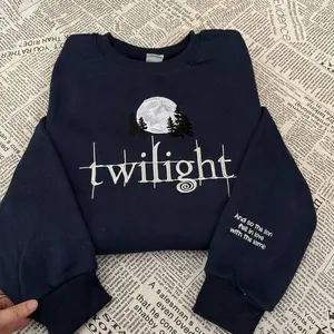 Twilight Embroidered Sweatshirt and Hoodie, Twilight Saga Shirt, Bookish Sweater, Eclipse Breaking Dawn New Moon Shirt, Gift for Women, Made in US