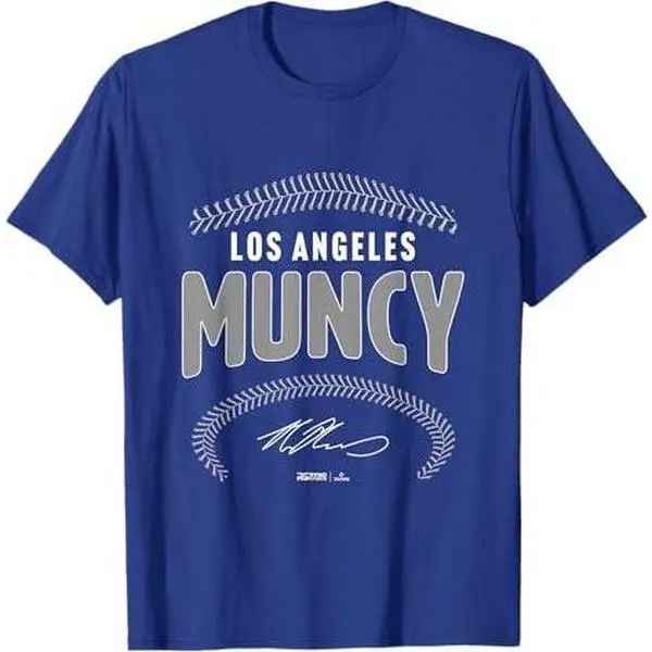 Max Muncy Los Angeles Baseball Name & Number (Front & Back) T-Shirt