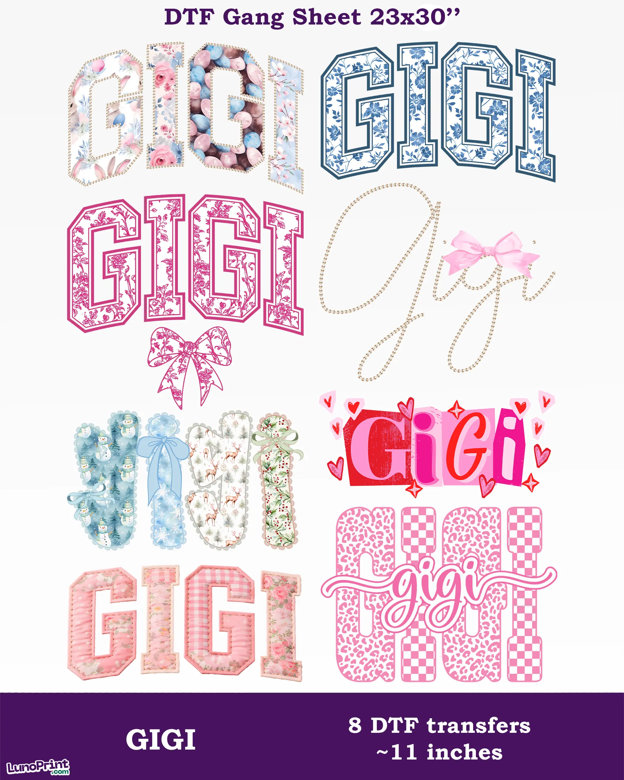 Gigi DTF Gang Sheet