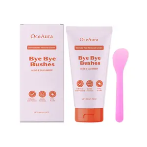 Gentle Soothing Aloe Intimate Bikini Hair Removal Cream, Non-Irritating Hair Removal for Women & Men, Soft Smooth Skin Care Formula, Body Care