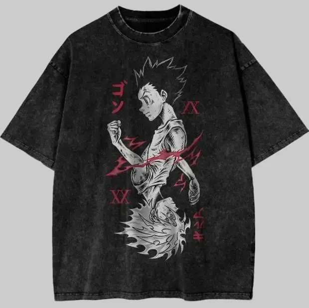 Killua Zoldyck Vintage Tee, Killua Zoldyck T-Shirt, Hunter x Hunter Graphic Tees, Unisex Anime Manga Shirt Top Menswear Womenswear Streetwear