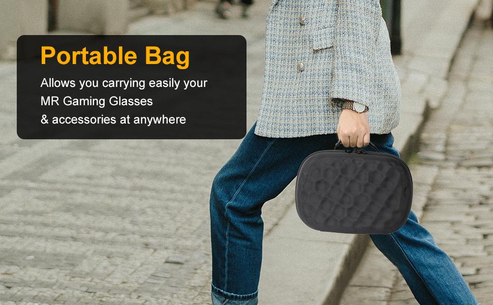 Hard Carrying Case Compatible with Meta Quest 3, Quest 3S and Quest 2 VR Accessories