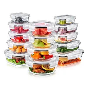 Sorbus 28-Piece Glass Food Storage Containers with Lids
