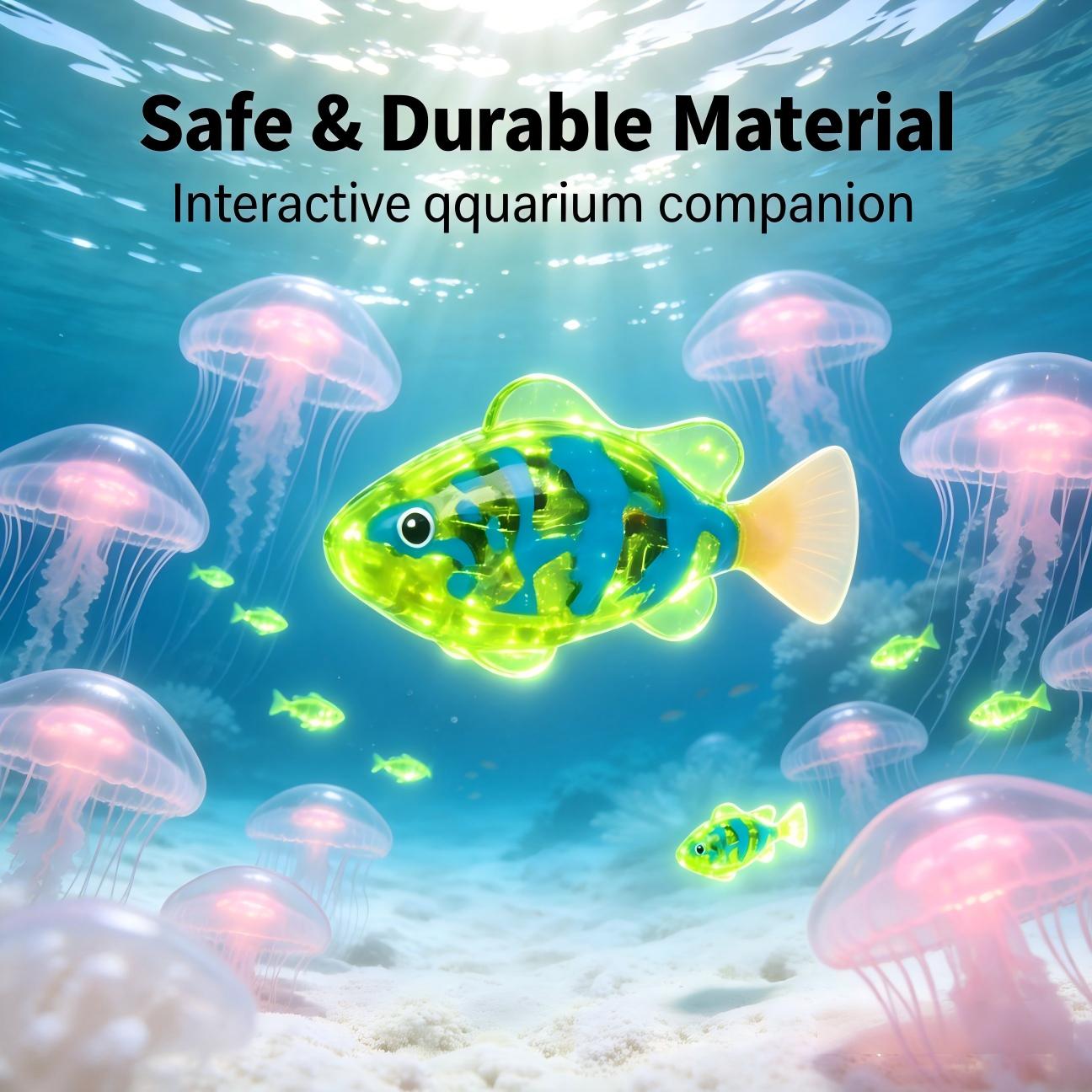 Magic Glowing Swimming Fish - An interactive water-sensing activated light-up toy,the perfect gift for infants and toddlers.