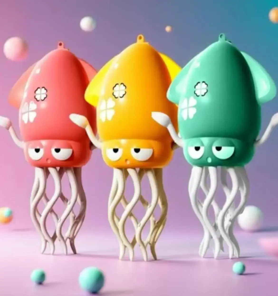 LED Music Dancing Squid Squig Toy for Toddlers Ages 2+ - BPA-Free, ABS, Adorable Design, 3-Stage Play, Bright Colors - Sensory Development Interactive Tummy Time Companion, Gift/Stocking Stuffer