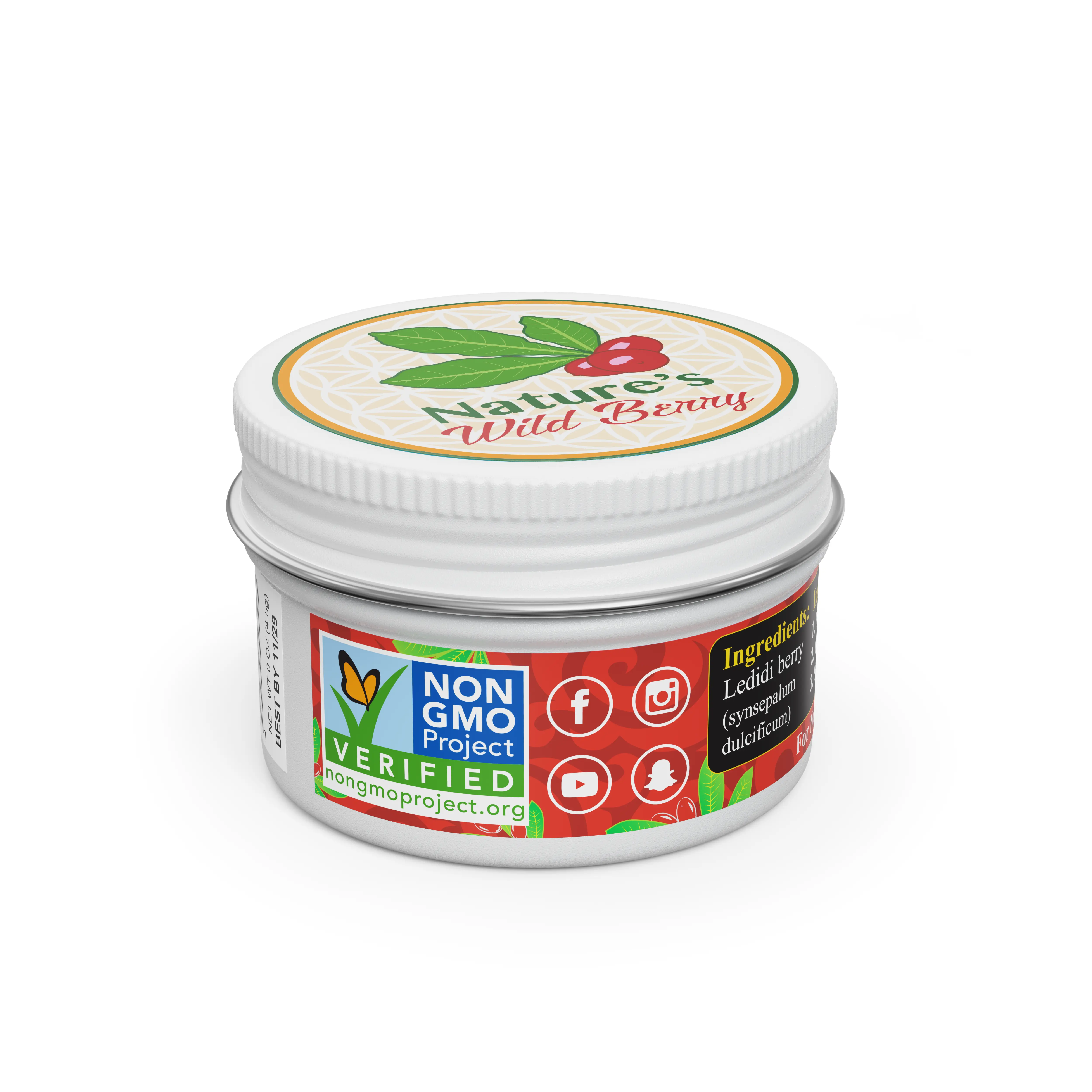 Nature's Wild Berry Miracle Berries – Travel Jar (3g) | Turn Sour to Sweet | As Seen on Shark Tank | Dry Magic Fruit for Snack Transformation