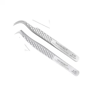 Eyelash Extension Tweezers Makeup Stainless Steel Eyelash 3D Accurate Clip