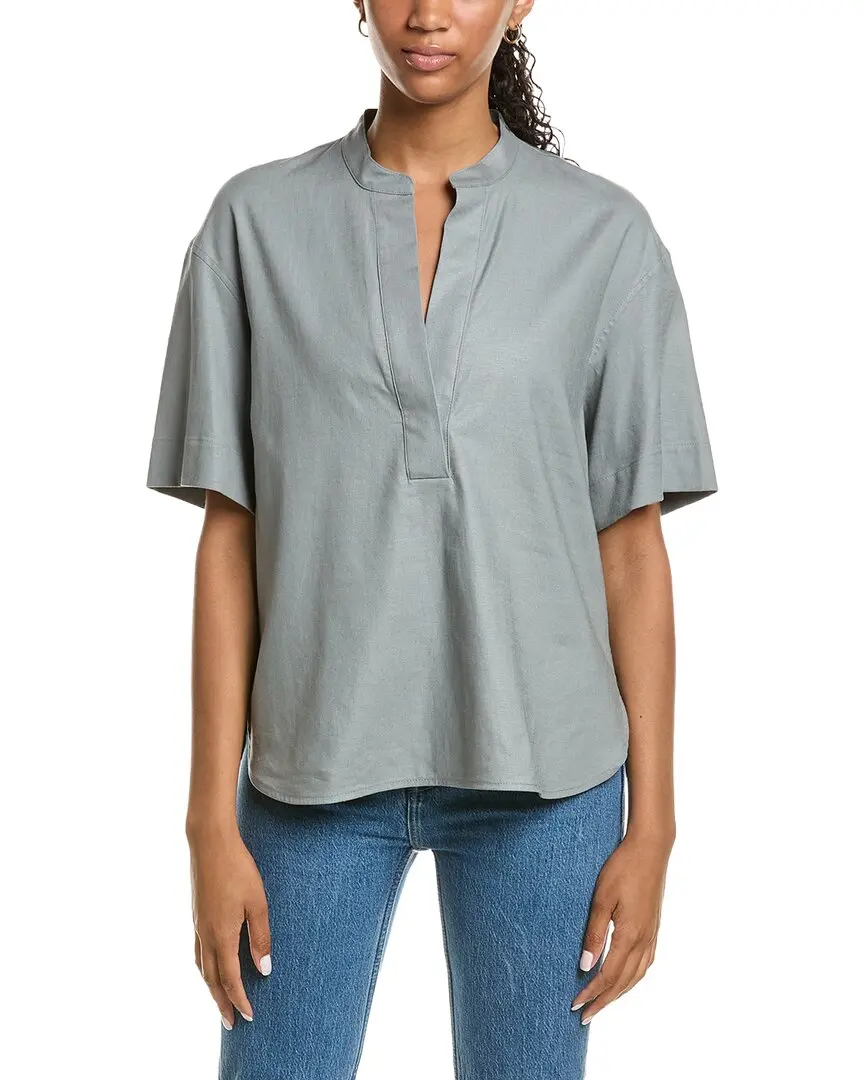 Vince Linen-Blend Top