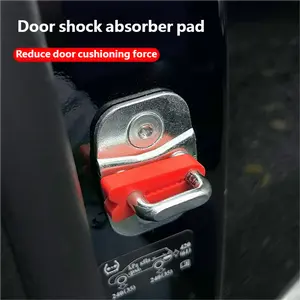 Car Door Shock-Absorbing Pads — Noise-Reducing Protective Layer. Enhances Sound Insulation and Improves Comfort. Set of 4 Silicone Pads Compatible with Car Door Locks.