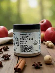 Apple Pie Spice Creamed Honey - Barley Moon Botanicals - Pure Honey, Natural Ingredients