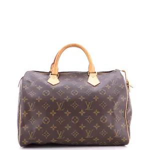 Pre-owned Louis Vuitton Canvas Coated Shoulder Bags Speedy Bandouliere Bag Monogram Canvas 30 by Rebag