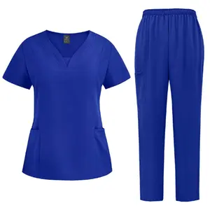 Royal Blue 2-Piece Nurse Scrub Set | Professional Medical Uniform for Healthcare Workers