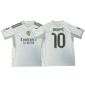 Mbappe 2026 New Home Away Black White No.10 Short Sleeves Soccer Jersey Top Fan Version