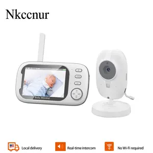 NKccnur Baby Camera Monitor, Baby Monitor with Camera Night Vision, No Wifi, 5" Screen, 2-way Talk, VOX Mode, Feeding Reminder Temperature Sensor And 8 Lullabies As Halloween,  Gif  Safety