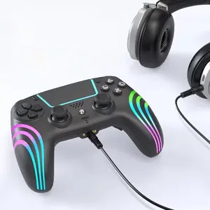 Anti-Drift Hall Effect Game Controller For PS5 Pro 6-Axis Gyro Dual Vibration Turbo Programmable Wireless Gamepad With 3RGB Light 1000mAh Battery
