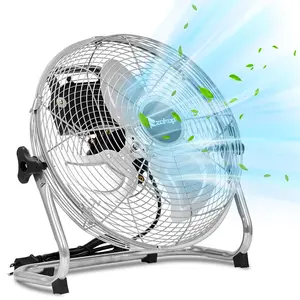 【Summervibes】ZOKOP 12/18/20'' Floor Fans, High Velocity Heavy Duty Metal Industrial Floor Fan for Commercial & Residential, High Power Fan w/ 90°-180° Adjustable Tilt, Metal Fan for Garage, Gym, Bedroom, UL Listed