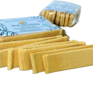 BOP-SPONGES Biodegradable Dishwasher Cleaner Sponges with Natural Cellulose Fibrils for Soft Cleaning Eco-Friendly Kitchen Tools