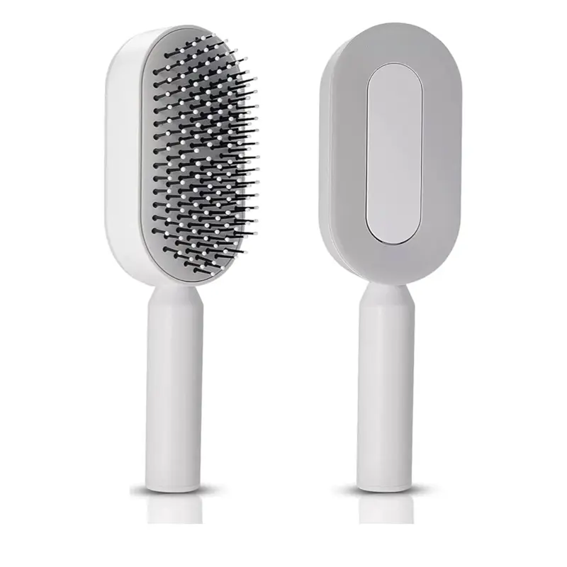 Upgraded Self-Cleaning Hairbrush with Central Airbag – Anti-Knot & Scalp Massage Brush