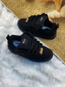 New Street Style Men's Low-Top Shoes, Casual Canvas Trainer Sneakers, Lace-Up Versatile Board Shoes, All Season Wear, Sports Shoes