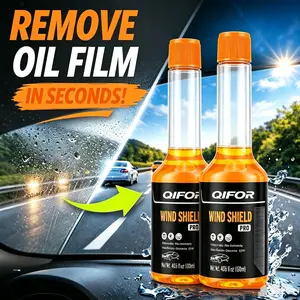 QIFOR Deep Cleaning Windshield Washer Fluid for Cars, Windshield Coating Agent, All-Season Use, Powerfully Removes Stains/Water Stains/Prevents Fogging