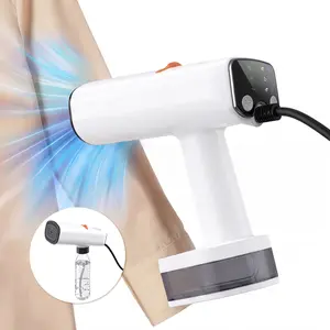 【2026 New Arrival】Portable Vacuum Garment Steamer, 5000Pa Suction, 21s Fast Heat-Up, 3 Steam & Suction Modes, 350ml Detachable Tank with Bottle Adapter for Unlimited Water Supply, Travel Clothes Steamer